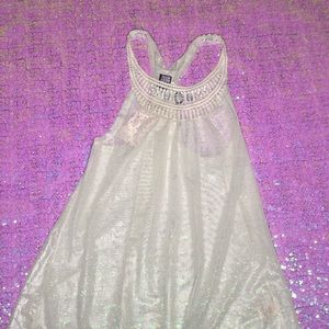 NWT Free People swim cover up with jewels M
